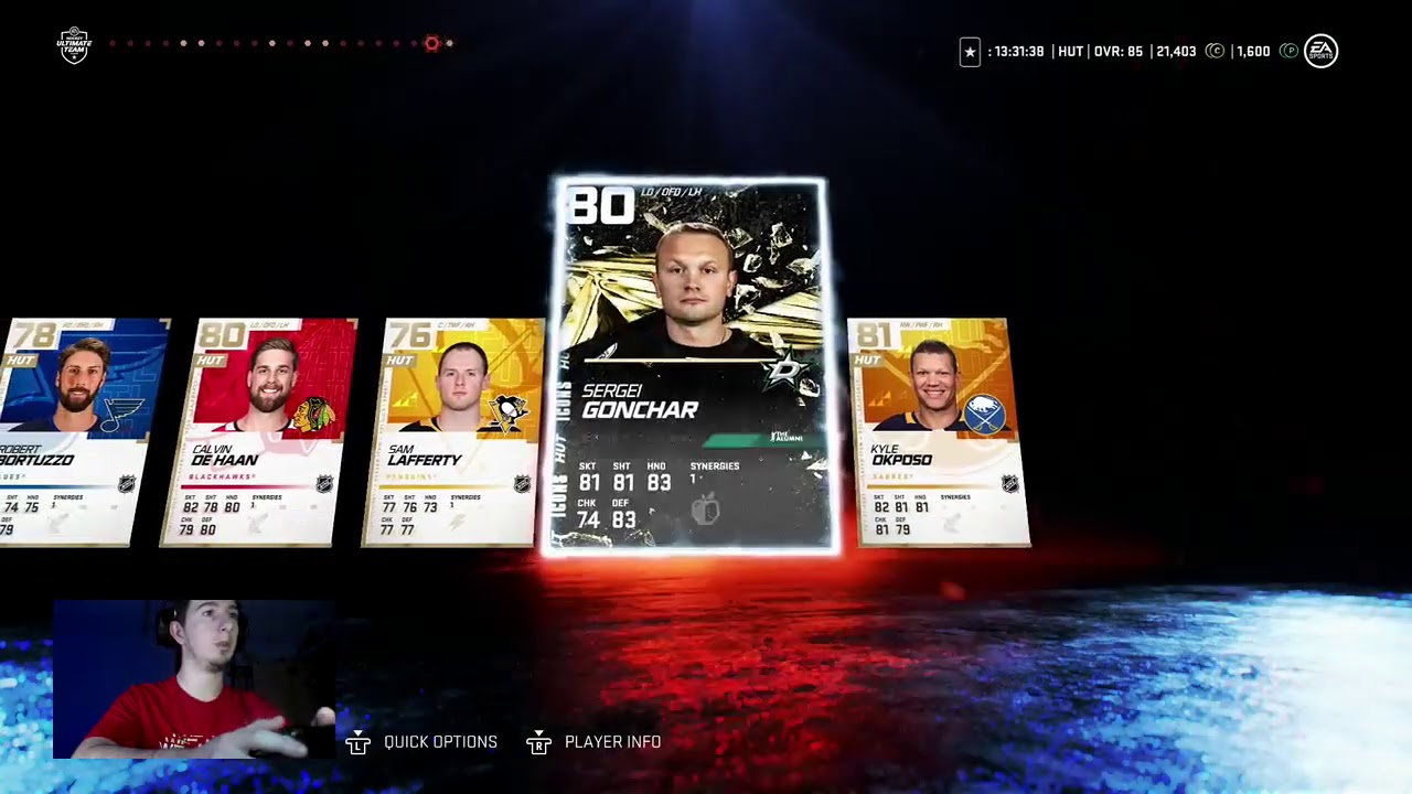 NHL 21 PACKS UPGRADE SET DO YOUR REROLLS