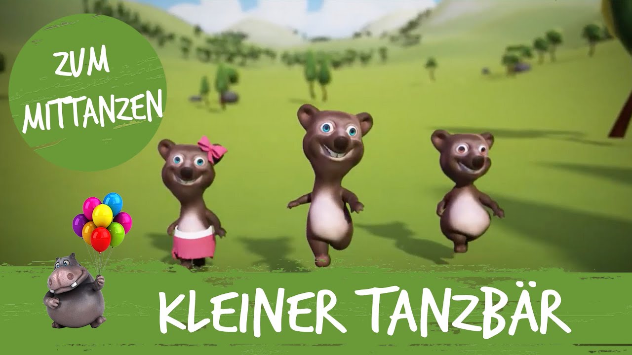 Ich bin ein kleiner Tanzbär - HipPo-Pop feat. Nilpferd | #Kinderlieder #Mitsingen
