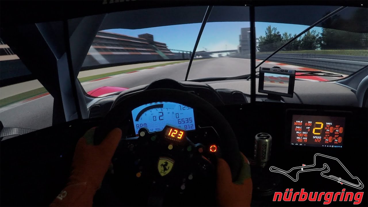 Reality or Game? Ferrari 458 Gt2 @ Nurburgring - Assetto Corsa