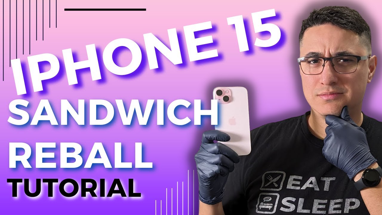 Sandwich Reball Tutorial - The Latest Method for iPhone 15. Step By Step Mijing Stencil & i2C Heater