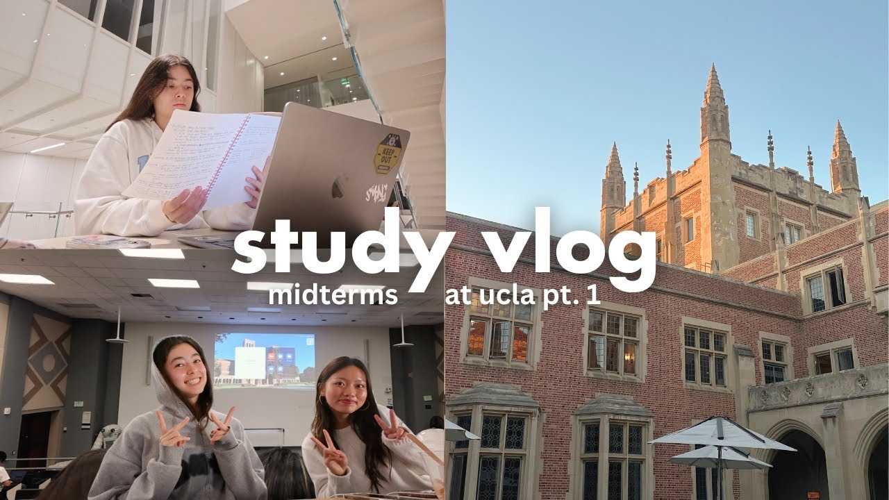 MIDTERMS STUDY VLOG 📔 first round of exams, influencer skincare event, eating with friends, etc.