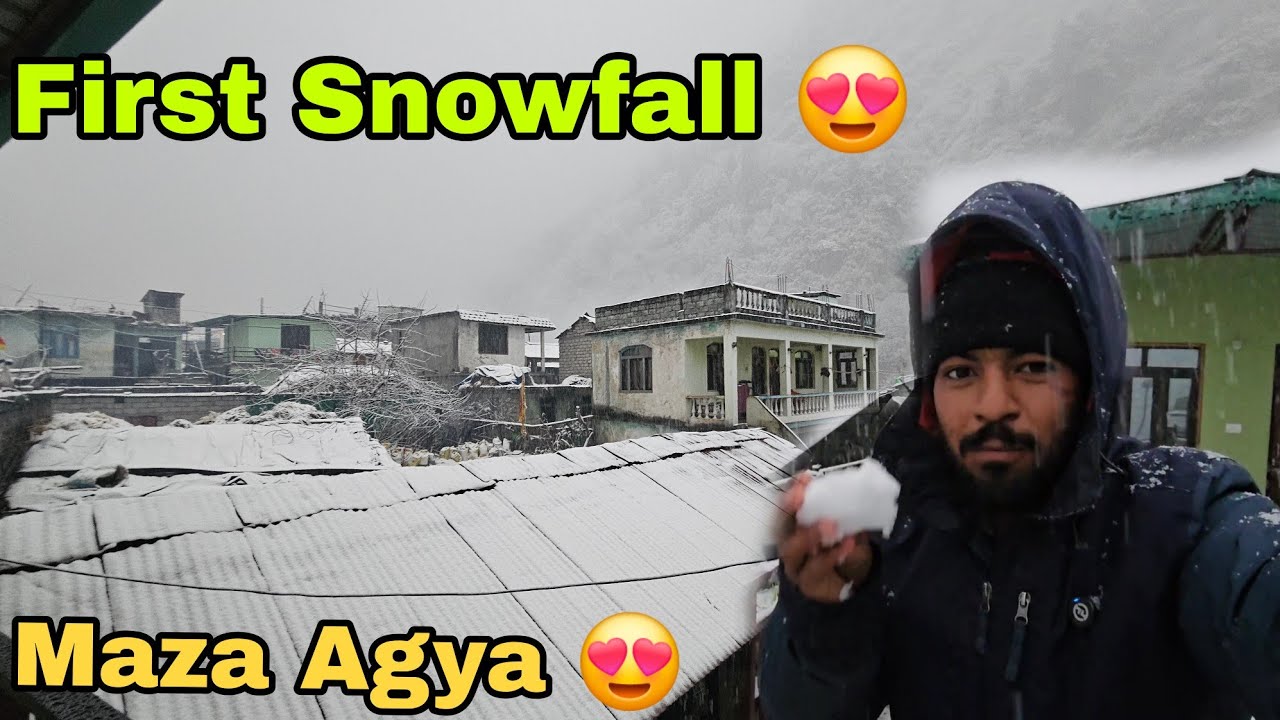 साल की पहली बर्फ़बारी || 1st Snowfall In Uttarakhand 2026