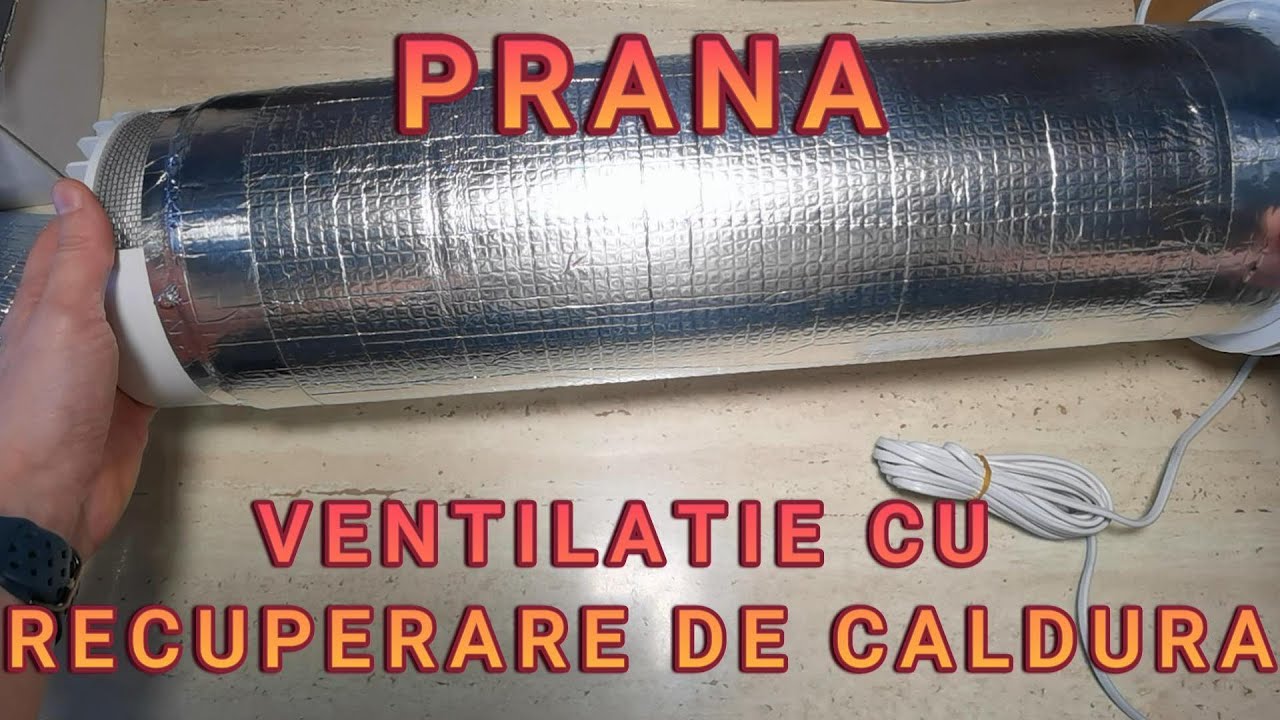 VENTILATIE cu RECUPERARE de caldura PRANA - INSTALARE pe PERETE - SETARE APLICATIA ONLINE