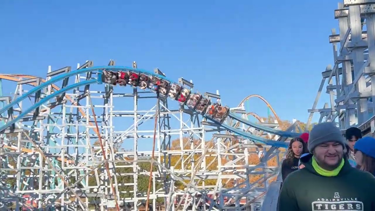 Twisted Cyclone off-ride Six Flags Over Georgia