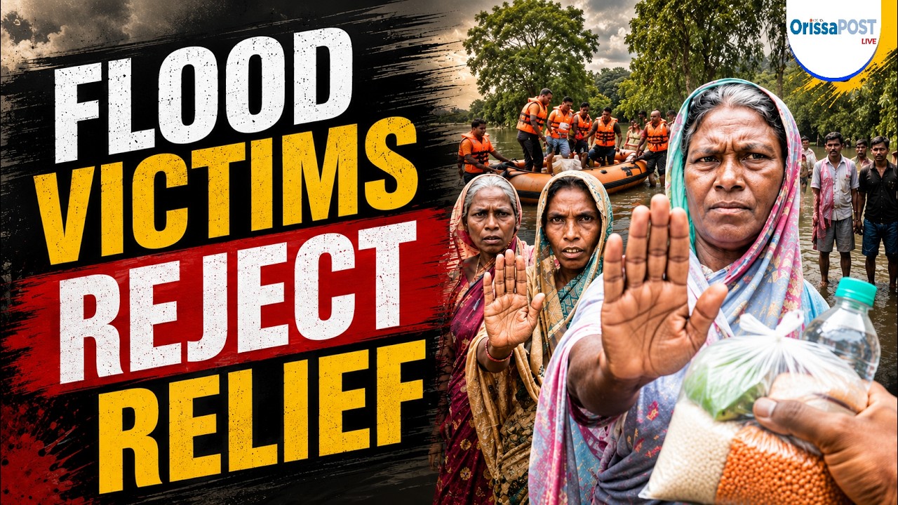 Odisha flood relief crisis: villagers reject dry food in Bhadrak | Baitarani flood update
