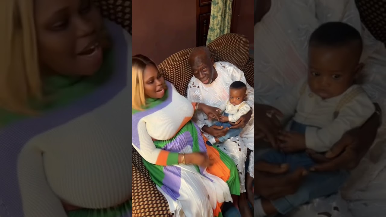 Nollywood Actor Tawa Ajisefinni’s Son Met With His Grandfather @tawaajisefinnitv