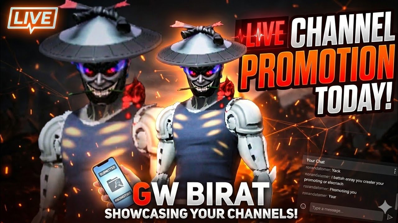 🔴 LIVE: Channel Promotion & Subscriber Growth! | Road to 1k with GW BIRAT
