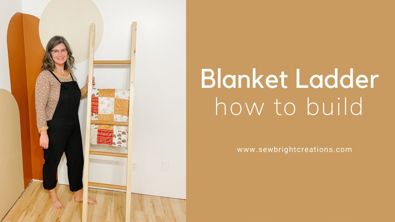 DIY Blanket Ladder : How to Build an Easy Blanket Ladder