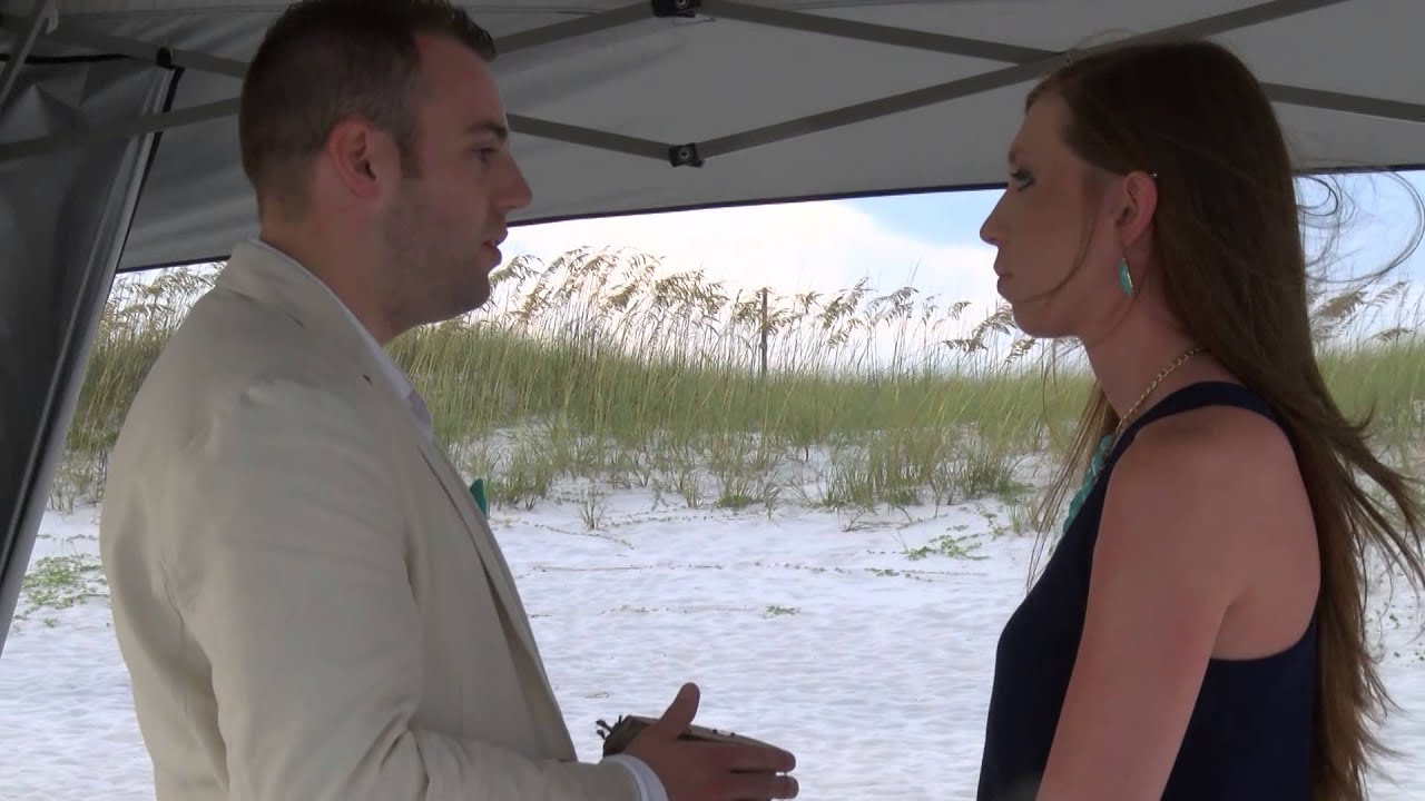 Surprise Return Deployment Beach Proposal - Chance & Lauren 08/11/14