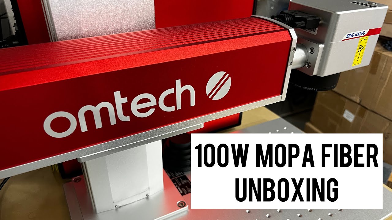 100W OMTech MOPA Fiber Laser Unboxing