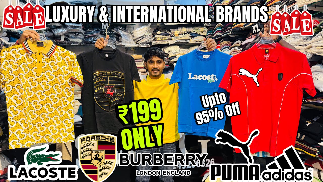 International & Luxury Brands 🔥 | ₹199 Only | Branded Tshirts,Jeans | Branded Clothes in Mumbai