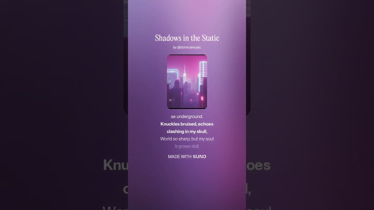 Shadows In The Static #sunoai #remix #ai