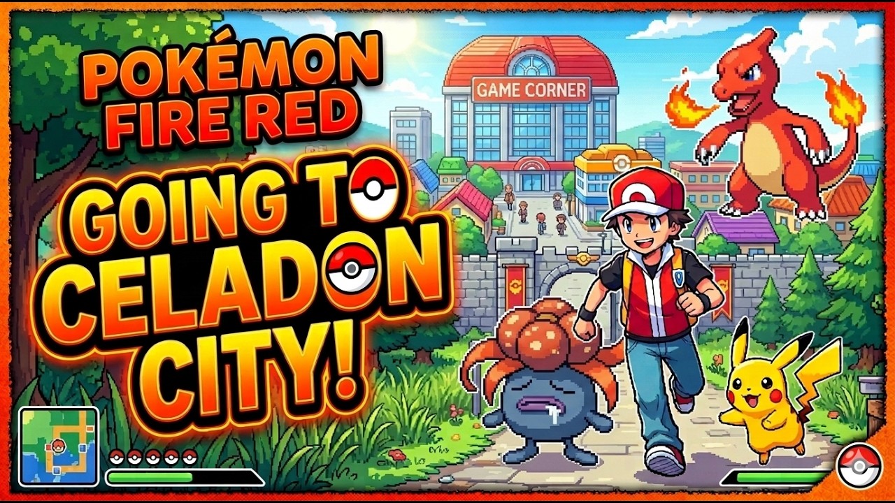 *Youtube Partner* Going to Celadon City! [FireRed] Part 6! #pokemonfirered #pokemon