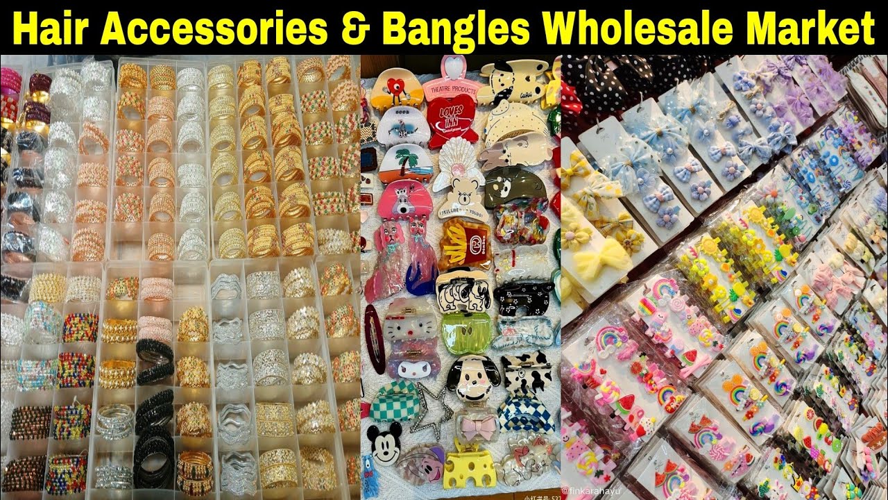 Hair Accessories, Bangles & Cosmetic Wholesale Market Kolkata Barabazar | Jewellery Wholesale Market