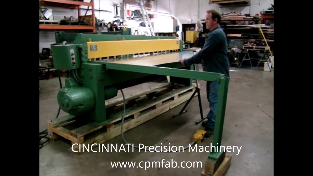 Used Famco 8' x 14 Ga. Power Sheet Metal Shear - Model S Series 1496
