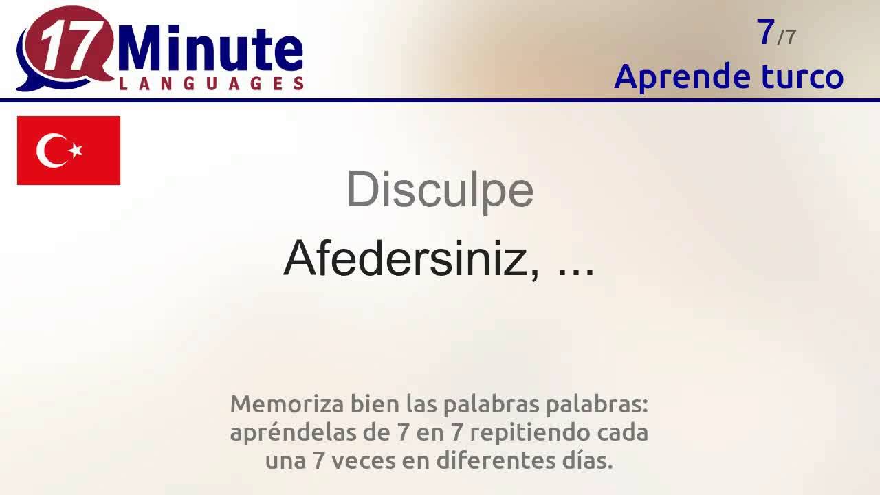 Aprende turco de forma gratuita con nuestro nuevo formato en vídeo.