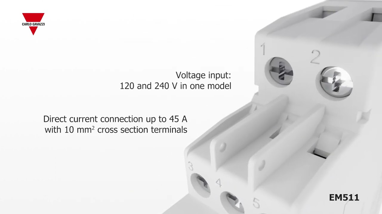 Energimätare EM511 med pulsutgång, Modbus och M-Bus