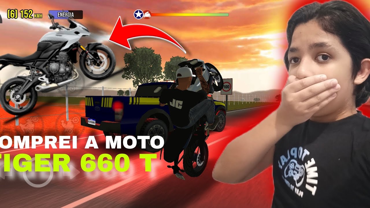 COMPREI A MOTO TIGER 660 T E TESTEI ELA EM VÁRIOS MAPAS DEI FUGA DA POLÍCIA 🚔 E VÁRIAS OUTRAS COISAS