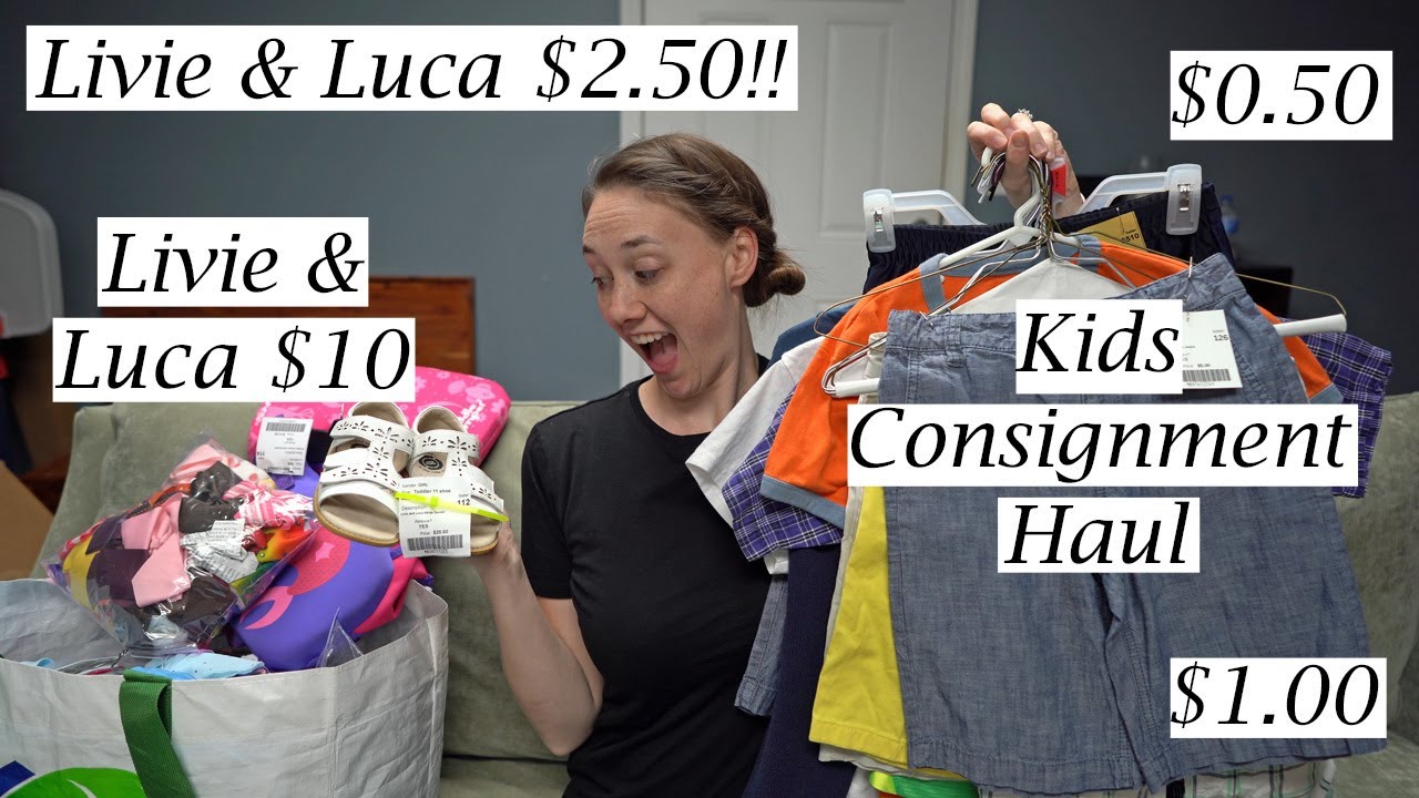 Spring 2021 Kids Consignment Haul | Cheap Kids Clothes, Shoes and More!! | Livie & Luca Deals