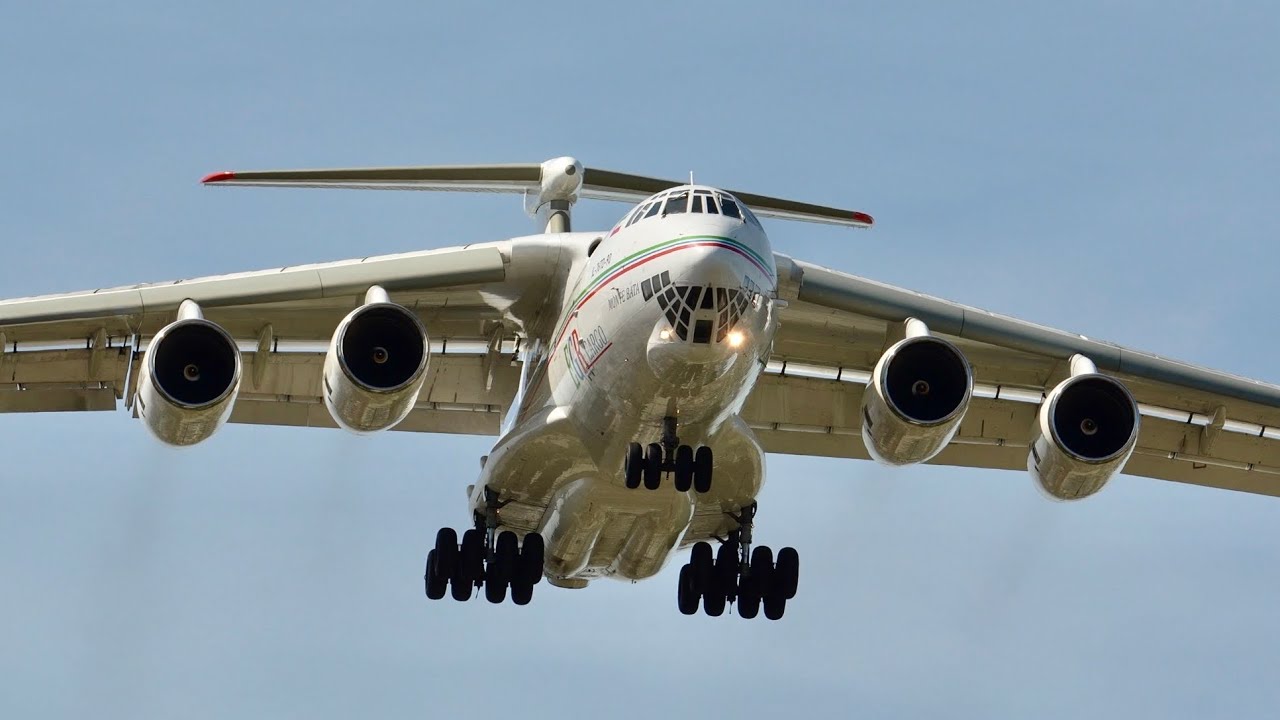 Редкий* посадочный полет самолета Ил-76 в Экваториальной Гвинее в аэропорту Лиссабона (LIS/LPPT)