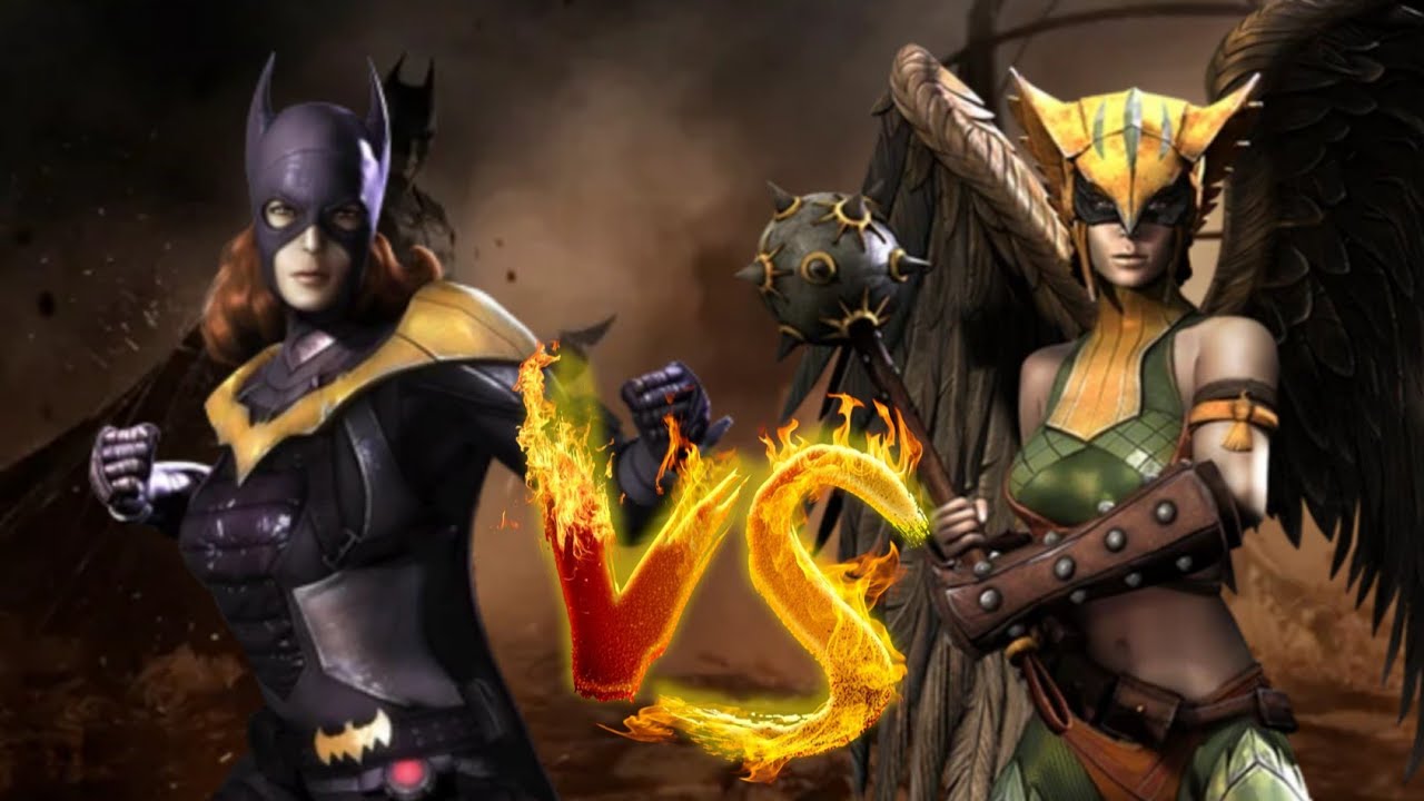 Injustice: Gods Among Us Batgirl vs Hawkgirl