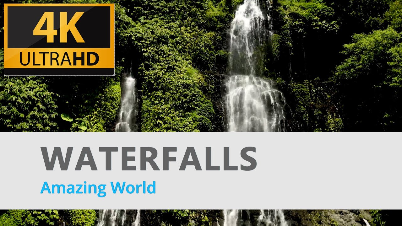 Flying over Waterfalls 4K UHD