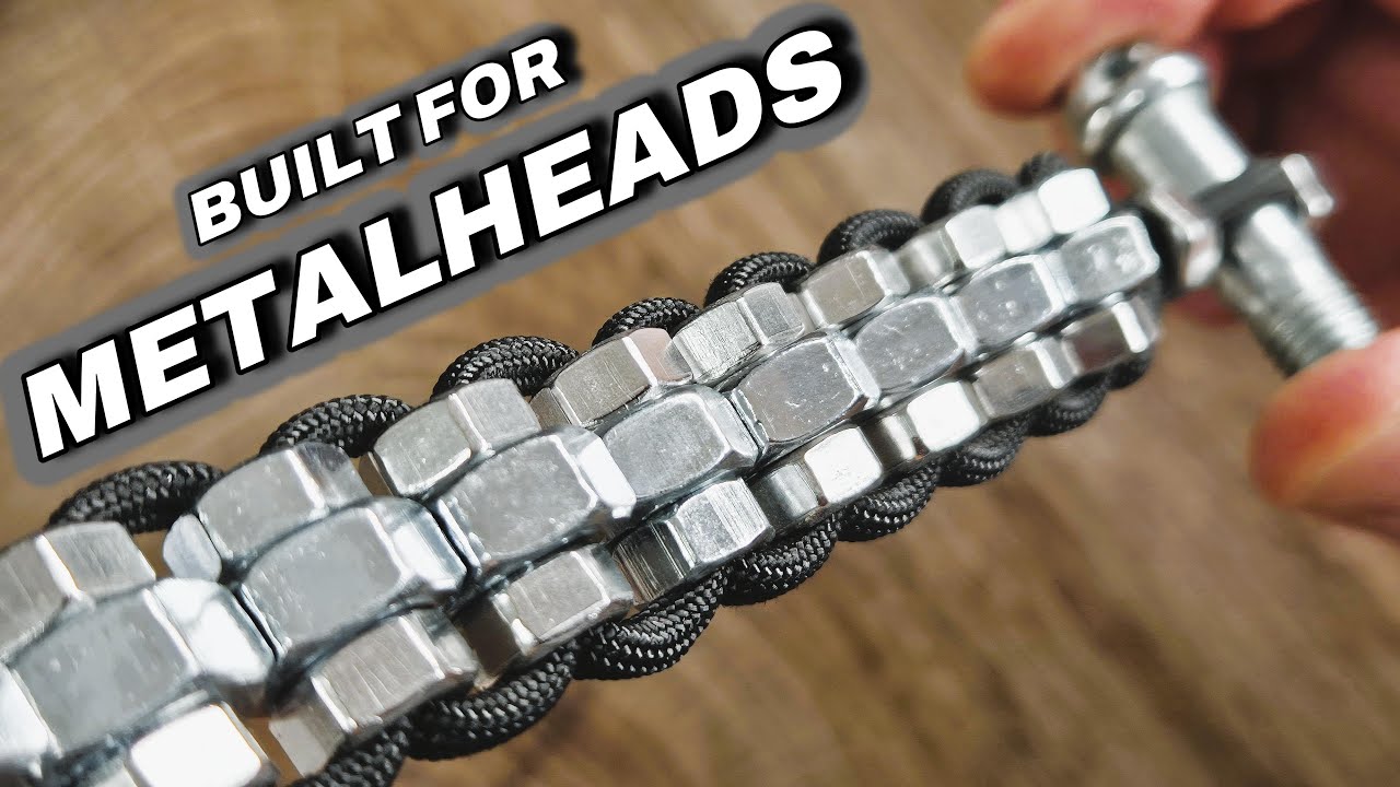 HEAVY METAL Paracord Hex Nut Bracelet  - How to Make - Easy Tutorial