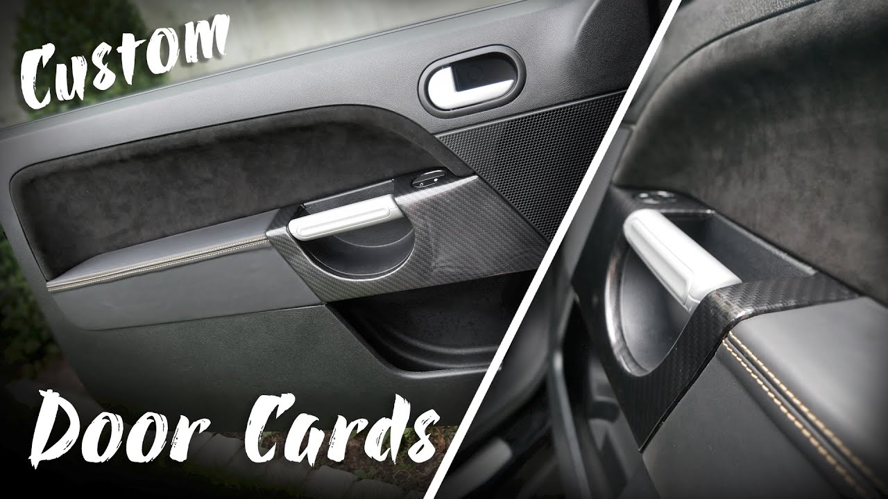 Re Trimming Door Cards In Alcantara & Black Nappa Leather Custom Interior Fiesta ST150 - Ep77
