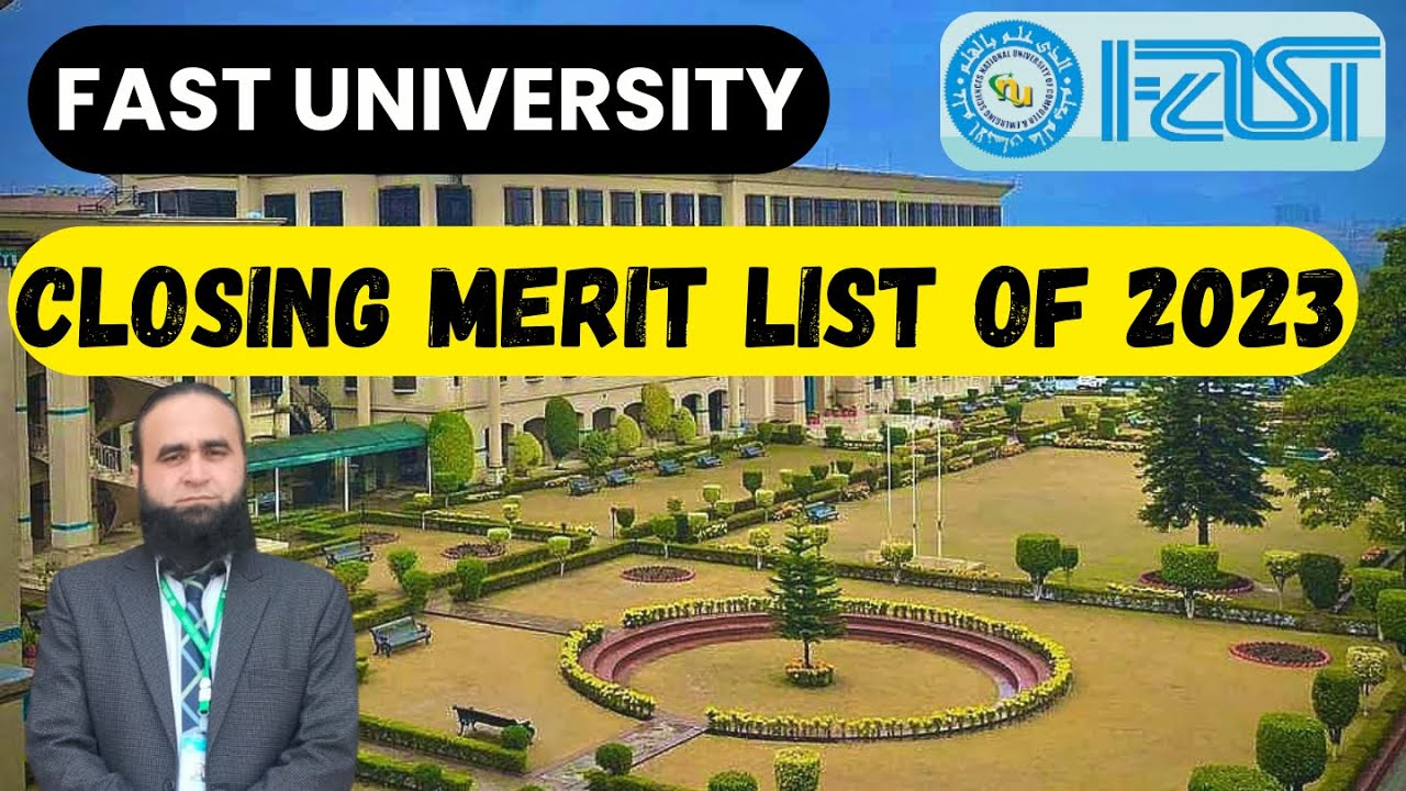FAST University Merit List 2023 Explained | NTS NAT Based Merit | FAST Test Based  Merit