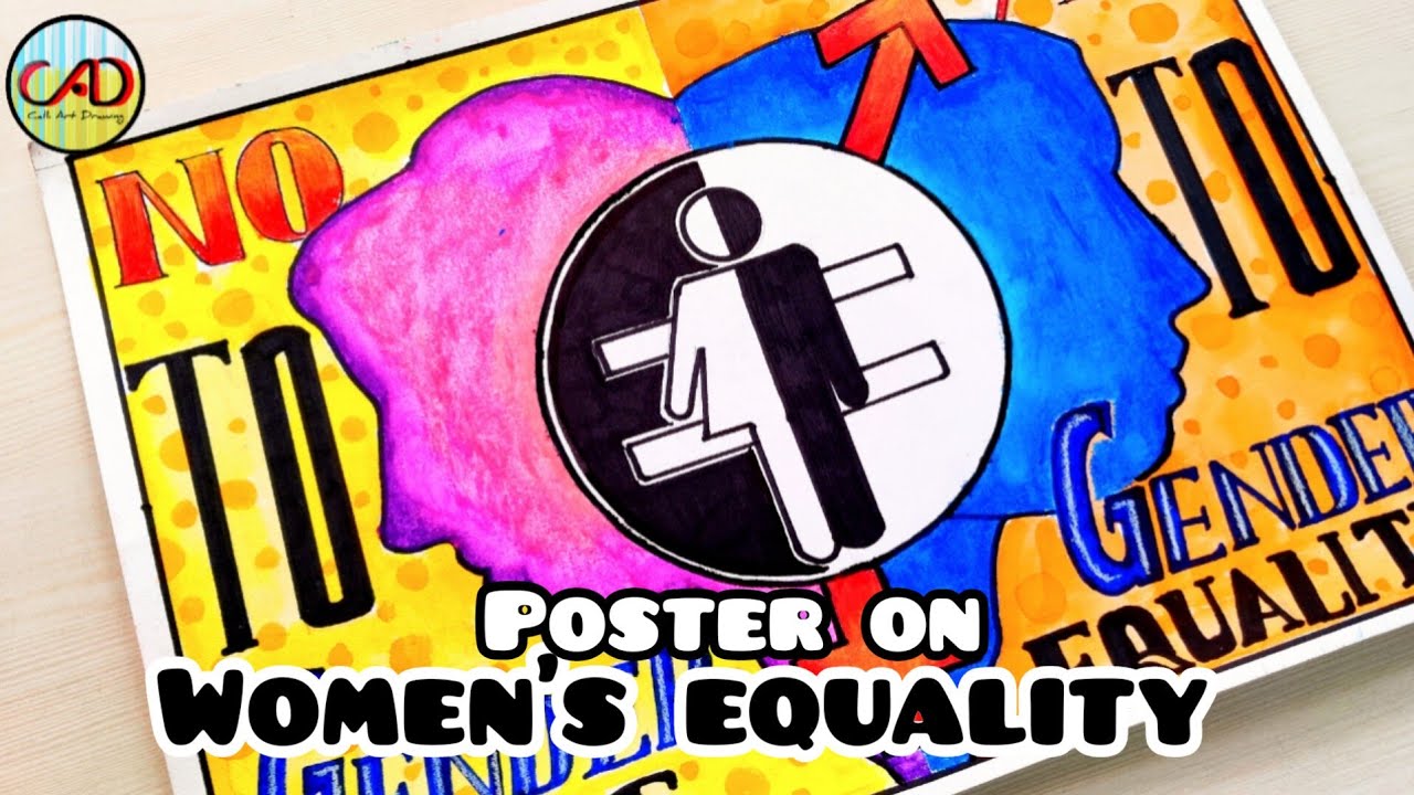 Poster on Women's Equality Day / Women's Day Poster /Gender Equality Poster / Save Girl Child