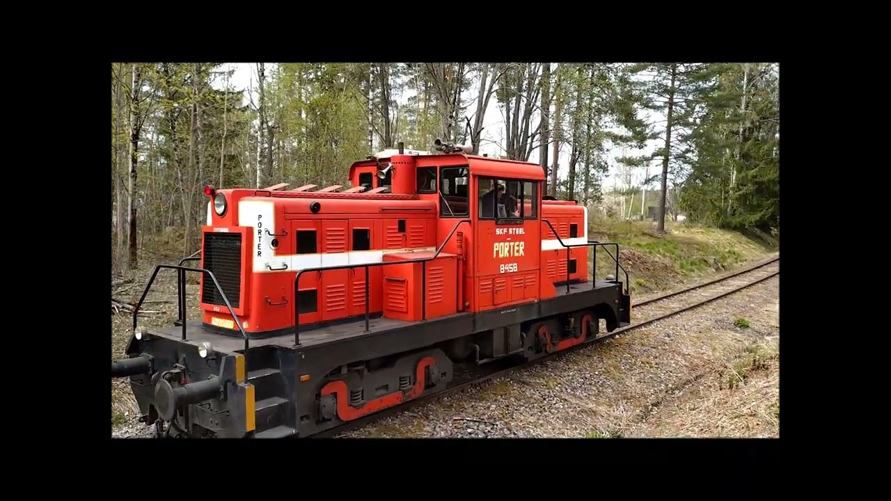 MfGDJ provkör Porter 8458 på Grycksbobanan