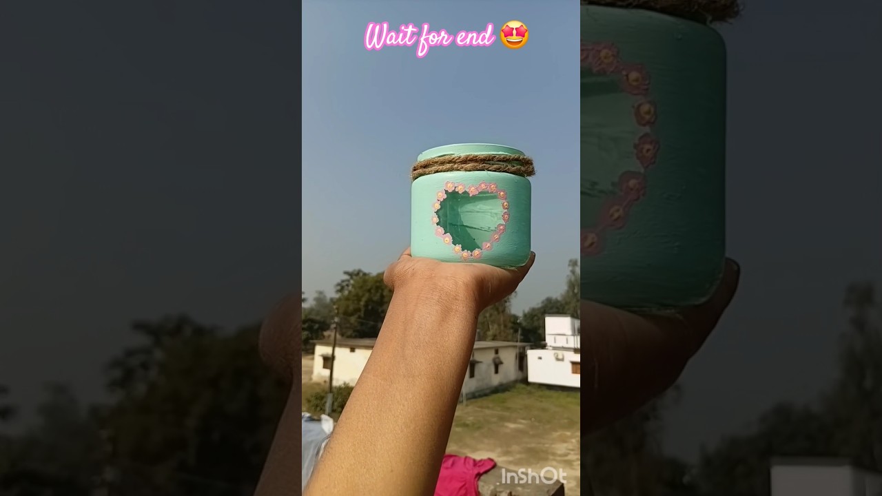 Diy glass jar painting✨️🫙 |best out of waste 😱 
