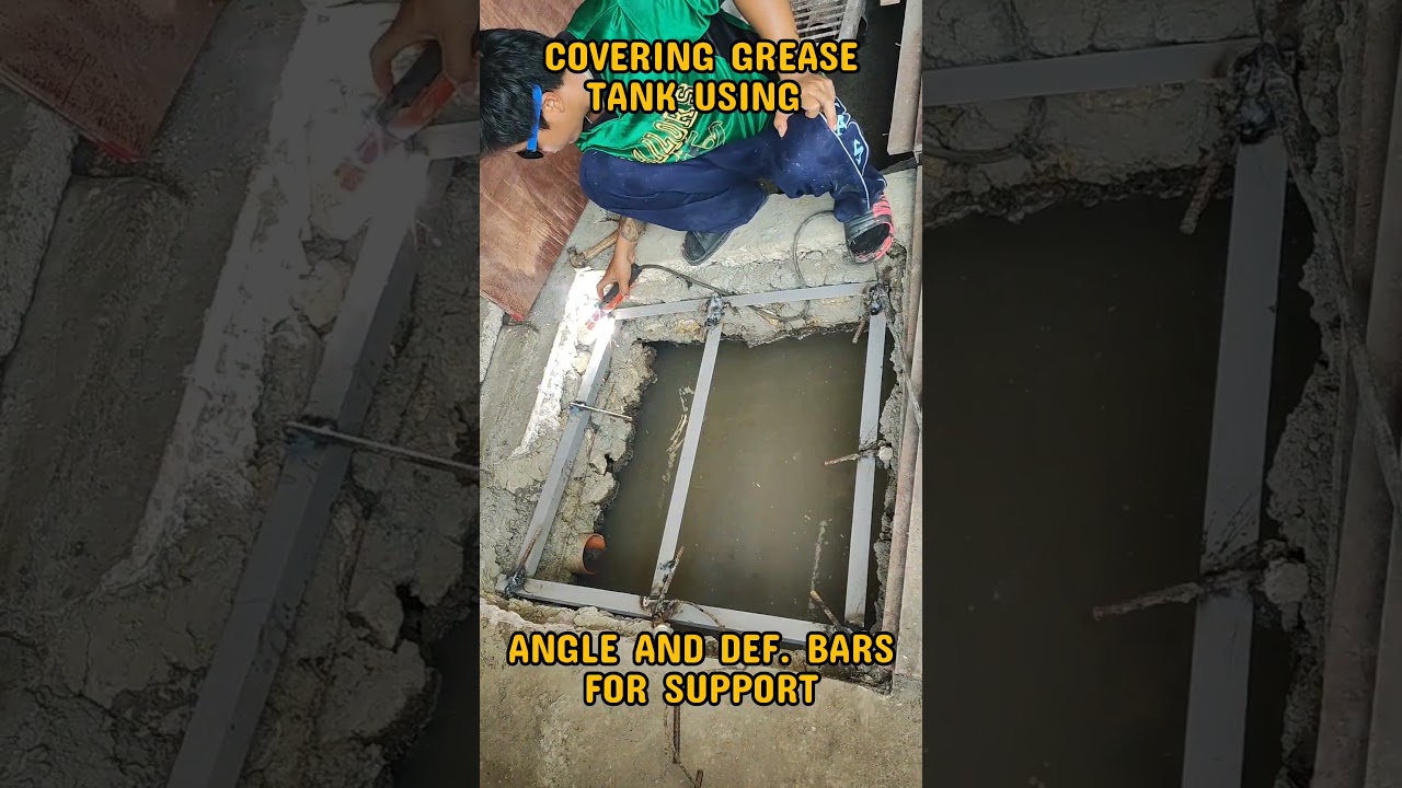 Covering Grease Trap using scrap materials