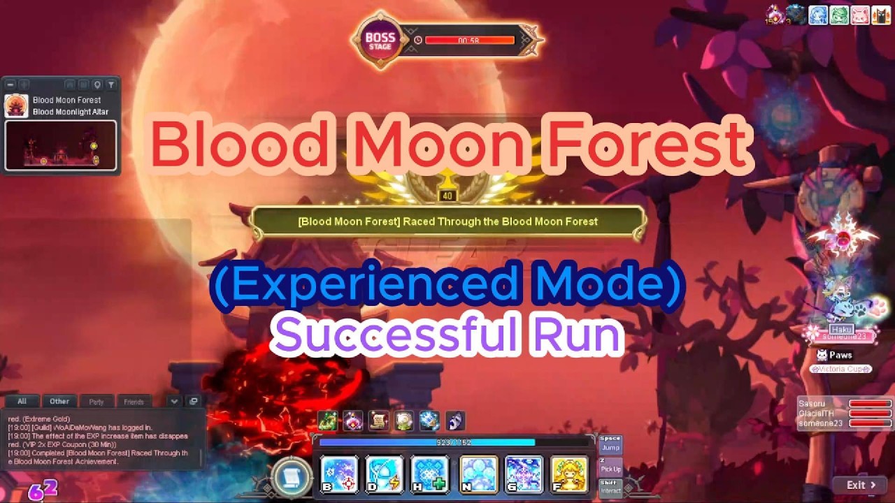 Blood Moon Forest Exp Mode Success
