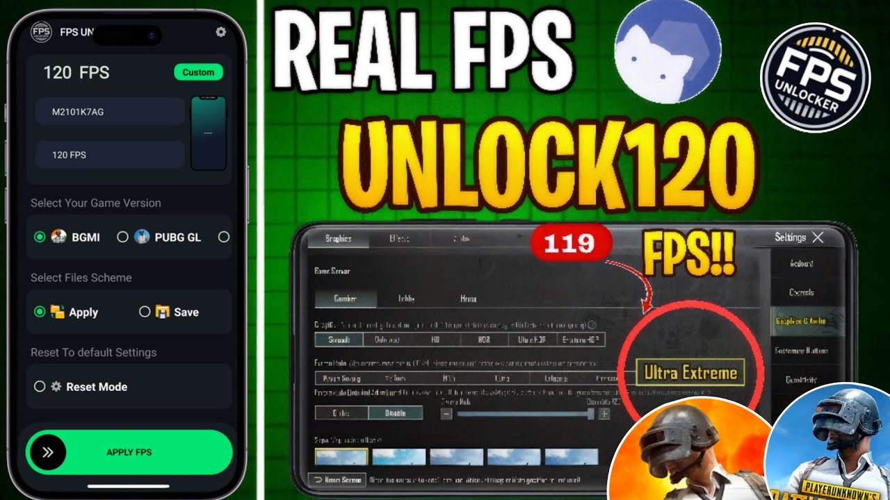 4.1Update In FPS UNLOCKER 🔥|HOW TO UNLOCK 120/90 FPS IN BGMI | HOW TO UNLOCK 120 FPS IN PUBGM/BGMI 😍