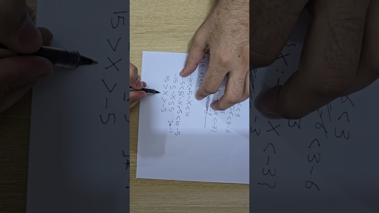 مراجعة متباينة القيمة المطلقة النوع الاول 