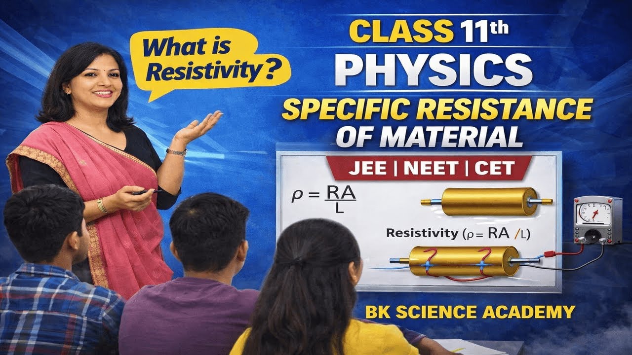 Class 11th- Physics (Topic- Specific Resistance of Material) I JEE I NEET I CET I BK Science Academy