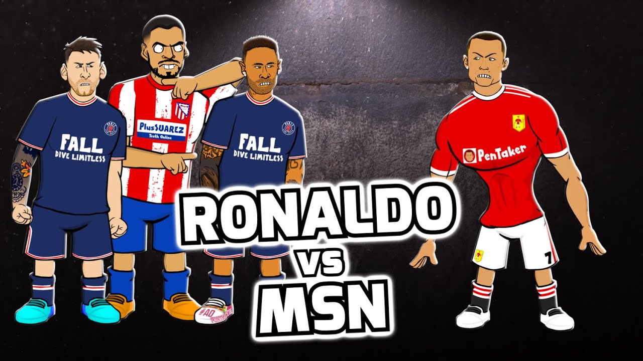 🔥RONALDO против MSN🔥 (с участием Месси, Неймара, Суареса и других! Футбольные челленджи)