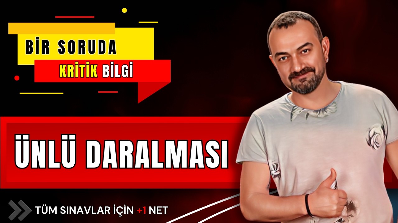 🎯 Ünlü Daralmasındaki Tüm Kritik Detaylar Bu Soruda!.. | 