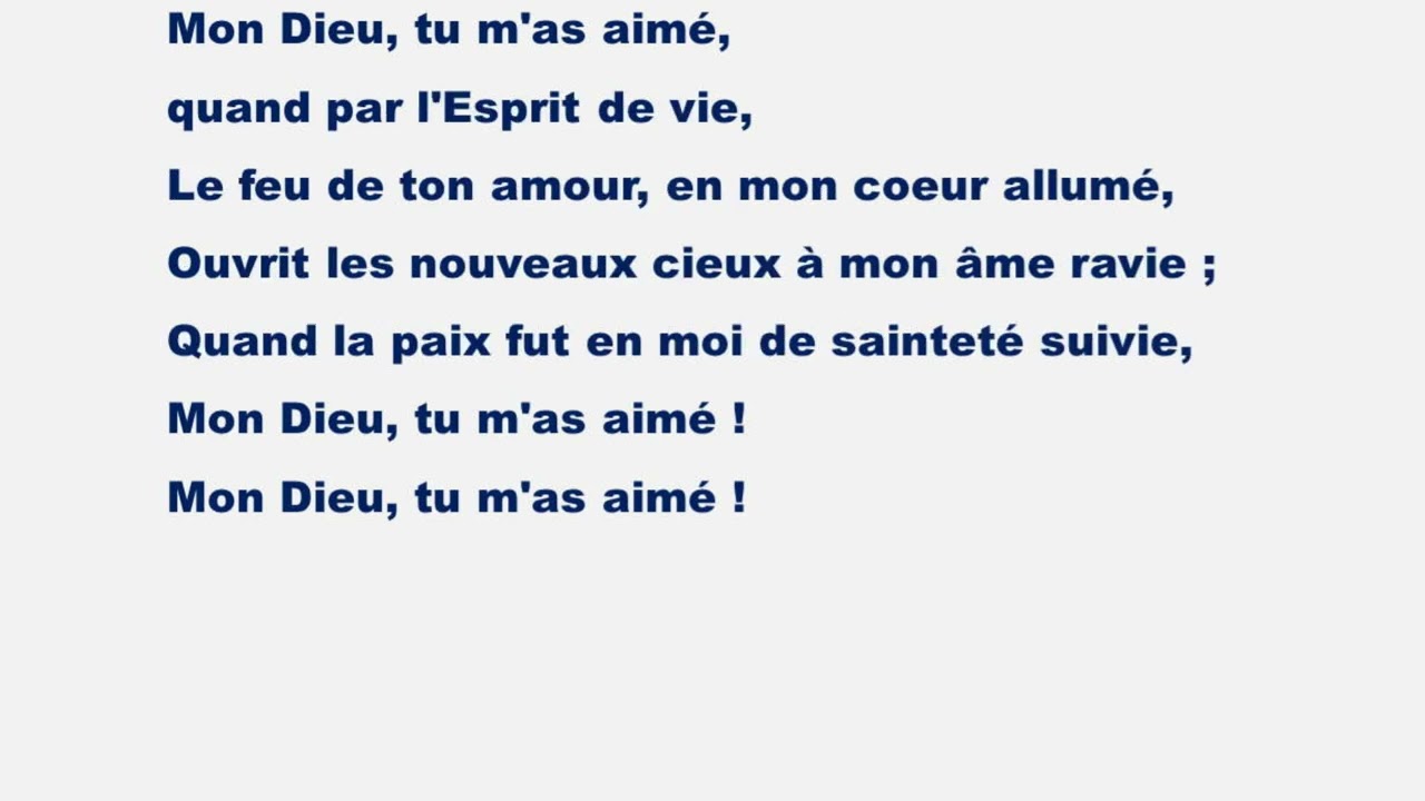 CD 35 Tu m'as aimé Seigneur