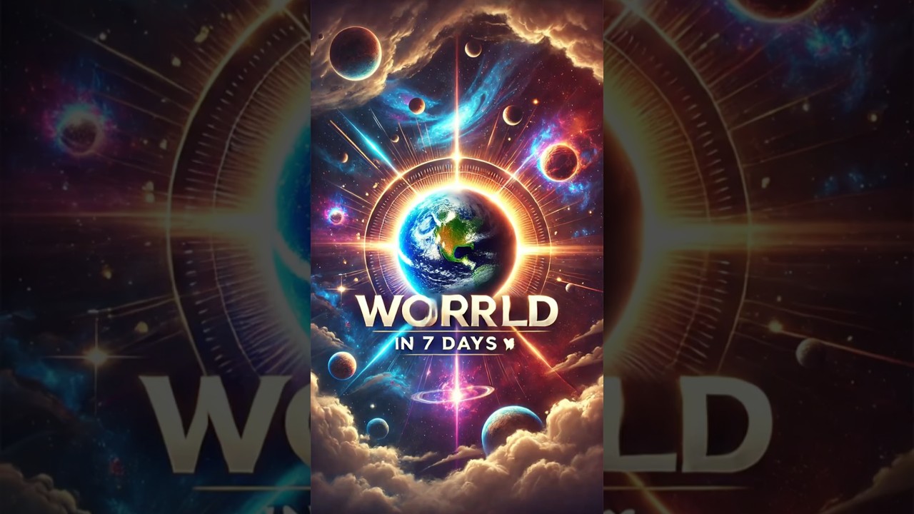 How God Created the World in 7 Days 🌍✨ #bible #faith