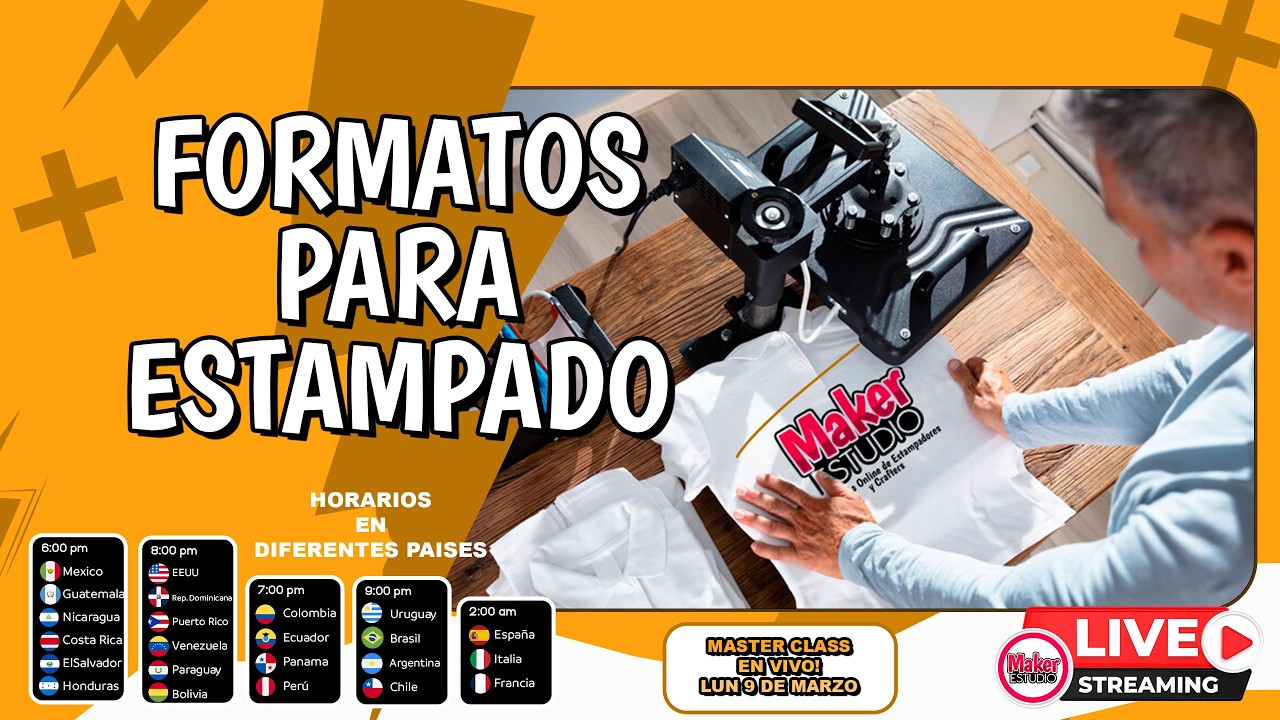 Formatos para Estampado! 🔴Masterclass 9 Mar/26🔴