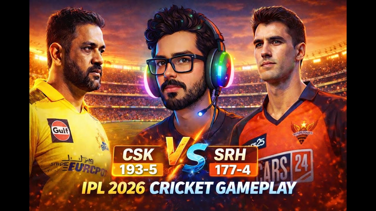 CSK vs SRH: DHONI’S LAST DANCE? 😱 | IPL 2026 Opening Week | Cricket 24 Gameplay LIVE