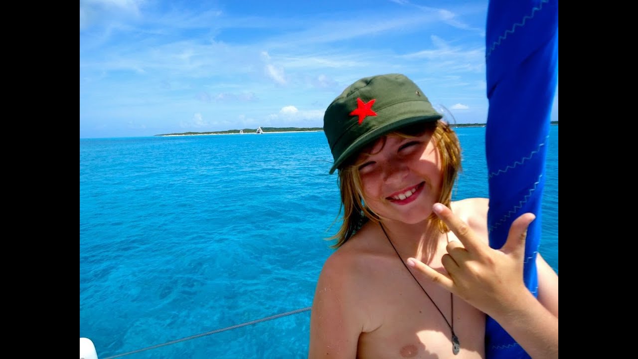 SE1 EP17. Cruiser's life at anchor, Georgetown,  Bahamas - Part 1 Sailing Trio Travels.