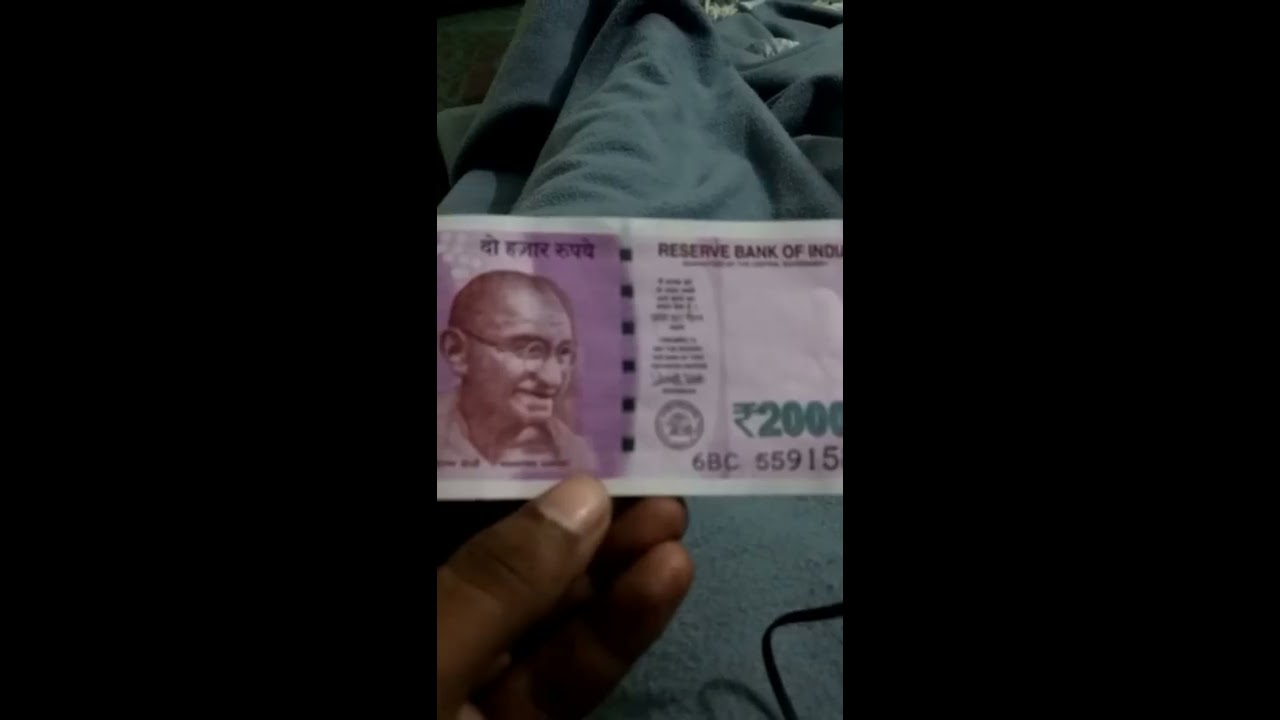 2000 INR Note... Demonstration