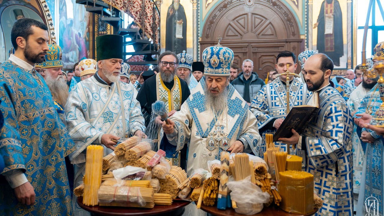 У свято Стрітення Господнього Предстоятель очолив Божественну літургію у Києво-Печерській Лаврі