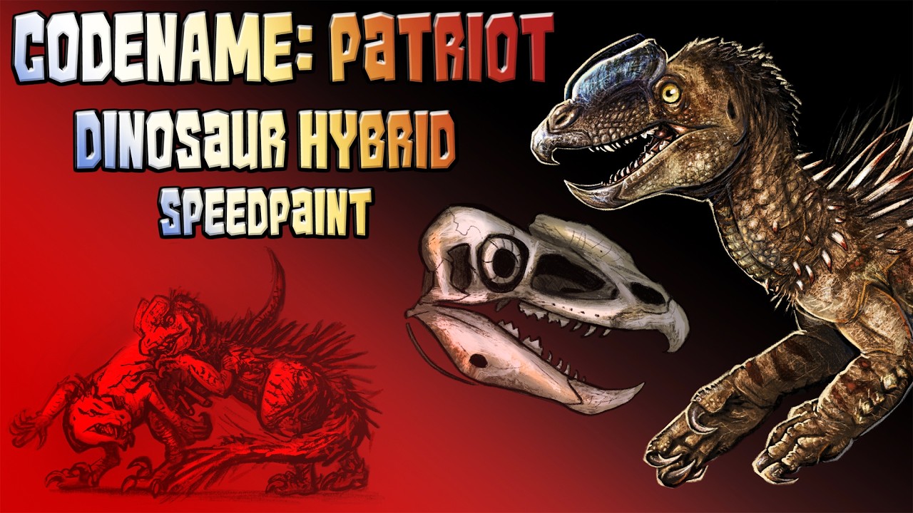 Building CODENAME: PATRIOT Dinosaur Hybrid | Potential Mortalodon Rival | Speedpaint