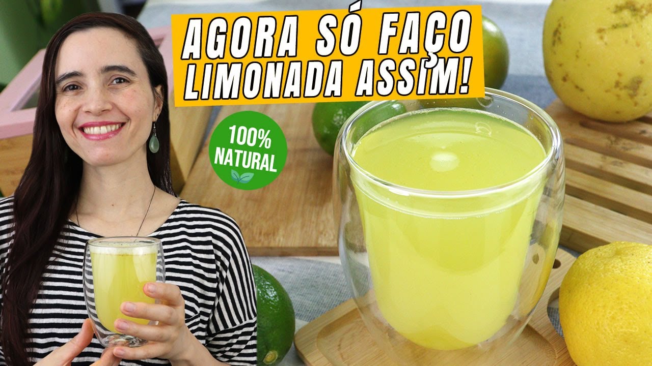 Não tomo mais limonada comum! Troquei por esta versão ultra saudável e fácil!