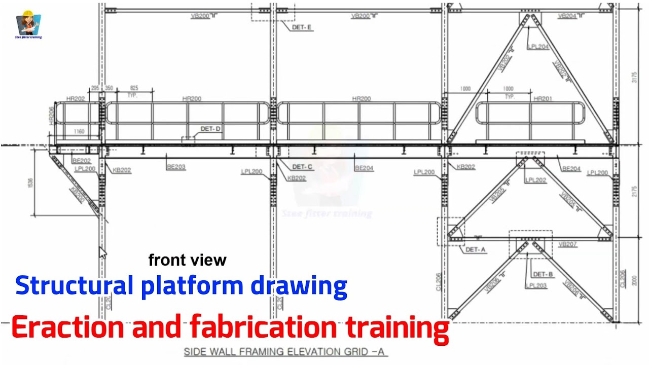 How to read structural platform drawing | Structural platform erection and fabrication drawing