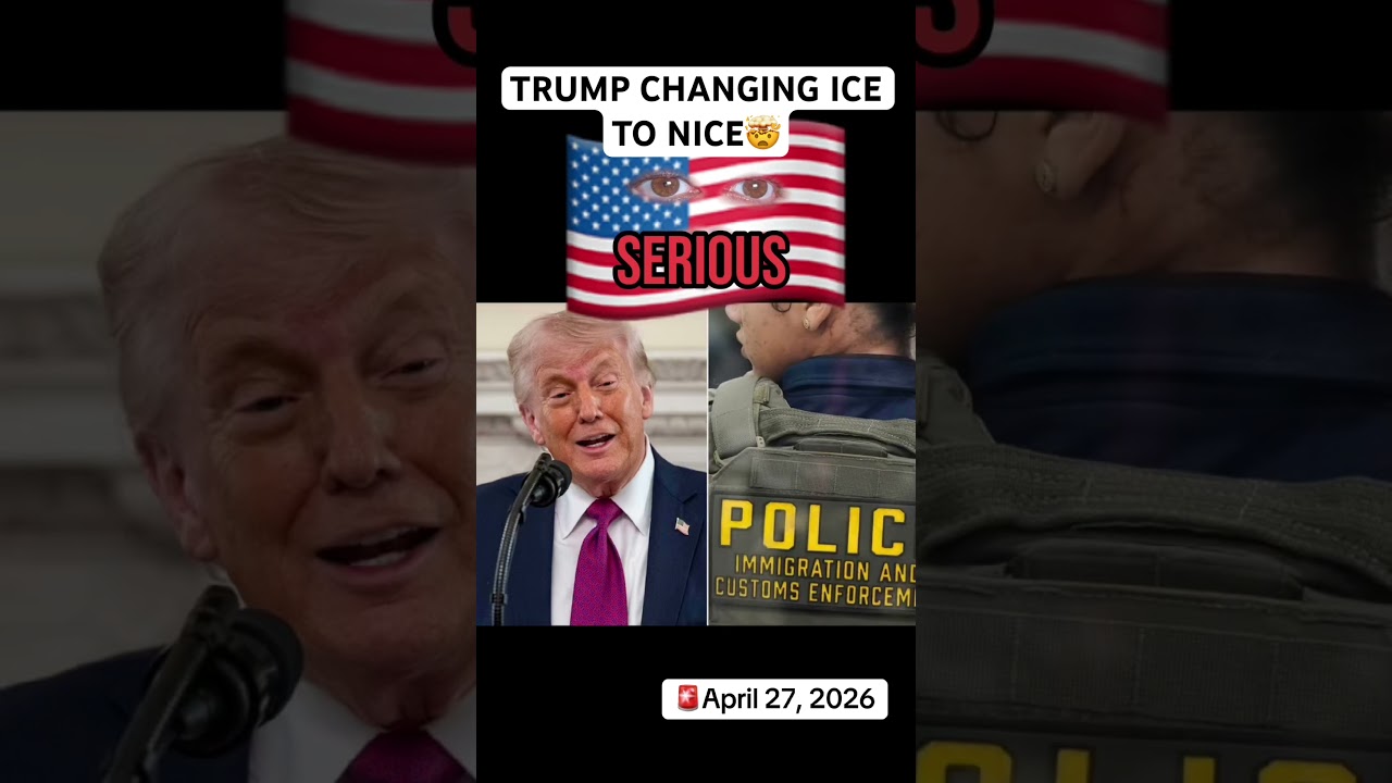 Trump Changing ICE To NICE 🤯
